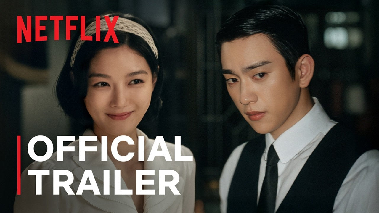 100 Days of Deception leads Kim You-jung and Park Jin-young in period costume in the official Netflix trailer art