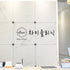 Reception desk and logo wall at CHAI Clinic