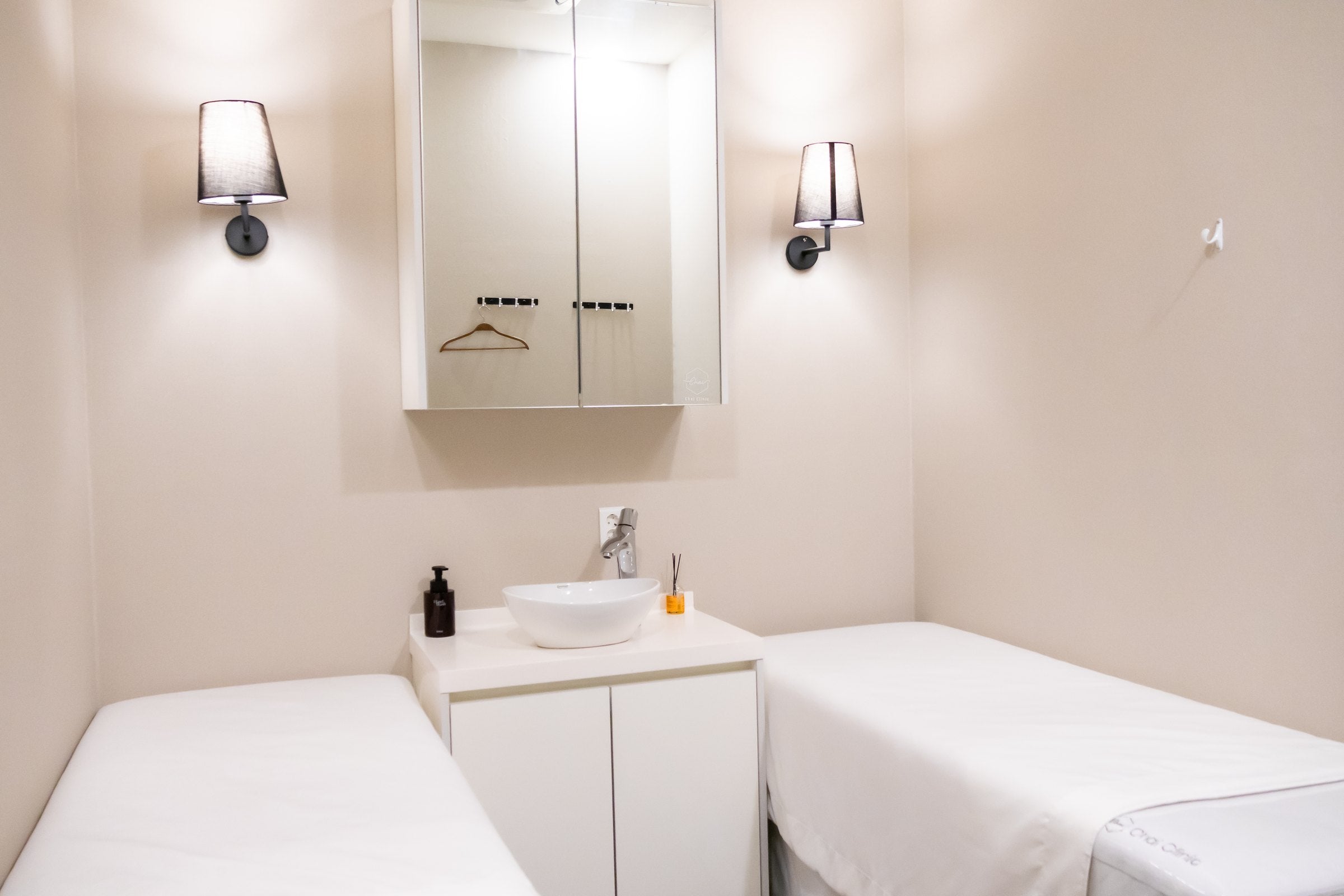 Two-bed treatment room at CHAI Clinic