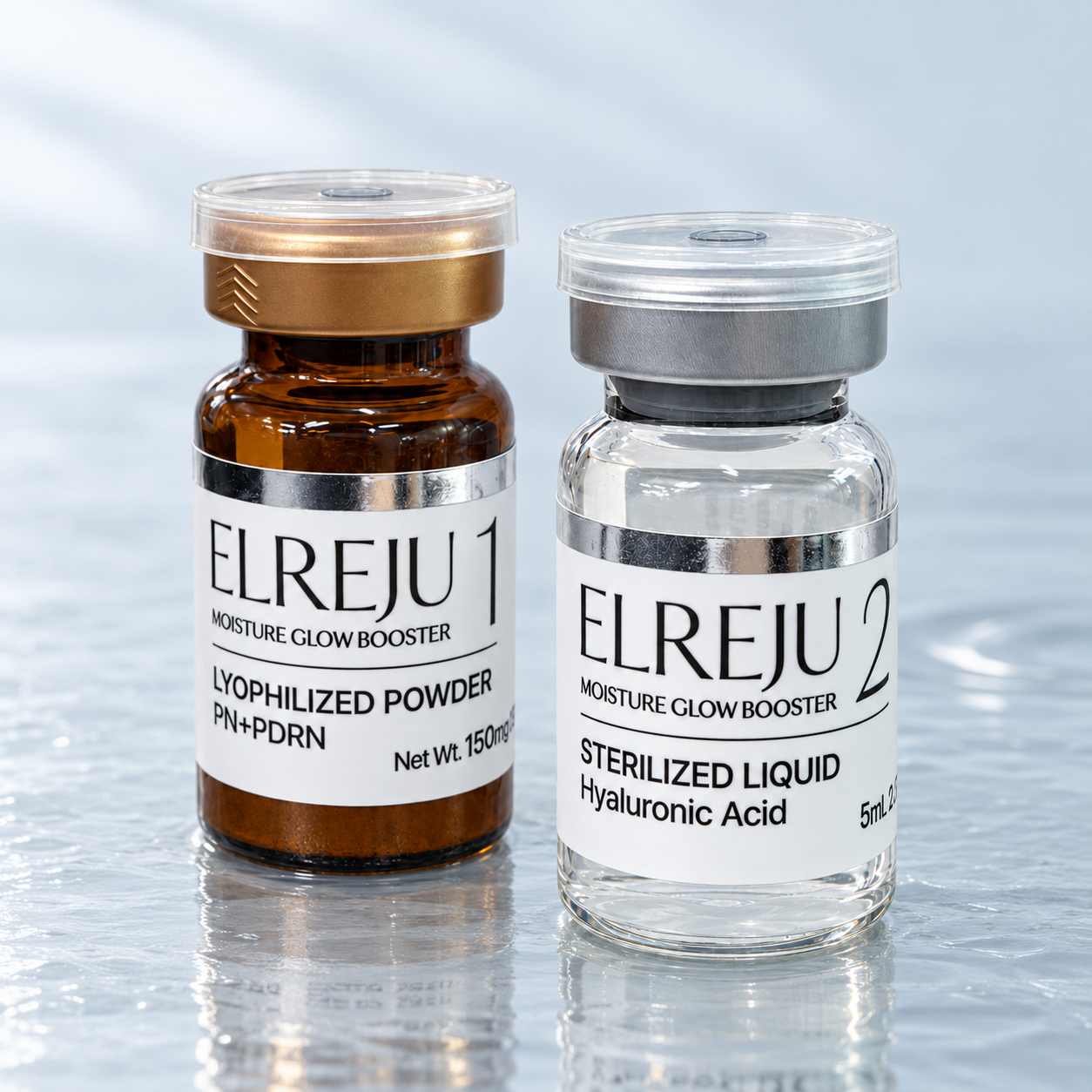 Dr. Elreju PDRN + PN 2-Part Booster Serum, Vial 1 and Vial 2